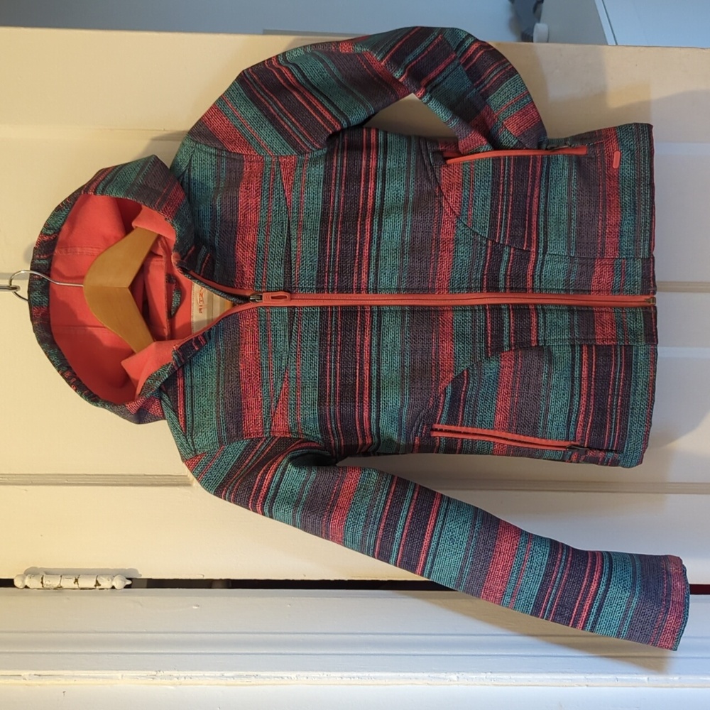 Kids Striped Hooded Jacket